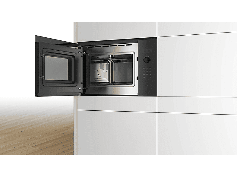BOSCH Serie 4 BFL523MB1F — Microondas integrable, 800 W, Negro, 5 potencia, 20 l, vista 4