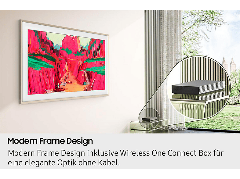 SAMSUNG The Frame GQ65LS03FWU — TV Neo QLED 65", Negro, UHD 4K, NQ4 AI Gen3, Smart TV, vista 5