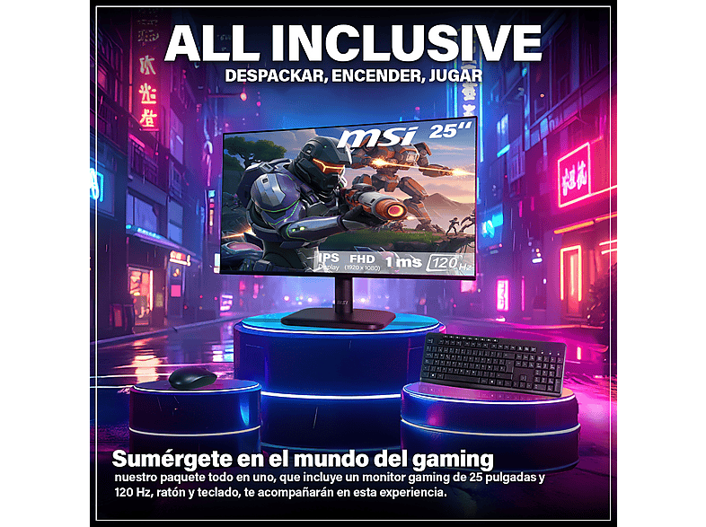 HYPER BYTE Gen2 Gaming | completo set PC — Pack PC gaming, 16 GB RAM, 1000 GB SSD, AMD Ryzen 7 5700G, Radeon™ RX Vega 8, vista 4