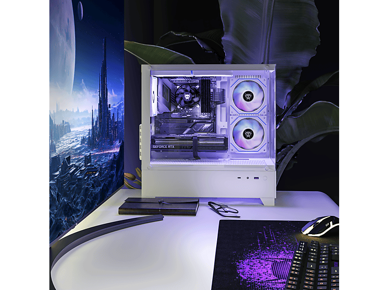 BEASTCOM Q5 | Pro Gaming — PC Gaming, 16 GB RAM, 1 TB SSD, Blanco, AMD Ryzen™ 7 5700X, vista 4