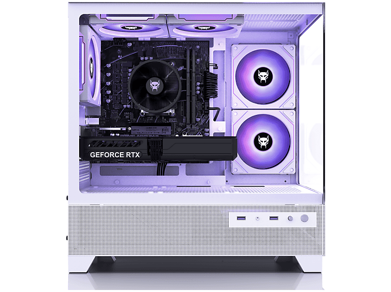 BEASTCOM Q5 | Pro Gaming — PC Gaming, 16 GB RAM, 1 TB SSD, Blanco, AMD Ryzen™ 5 8400F, vista 2