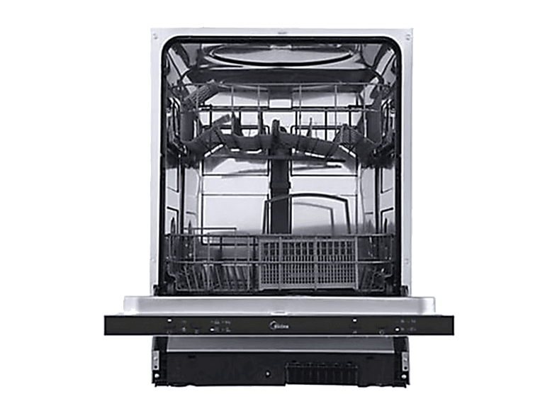 MIDEA MID60S110.2 — Lavavajillas integrable, 12 servicios, 4 programas, 59.8 cm, Sin panelar