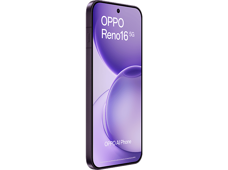 OPPO Reno16 — Smartphone, 512 GB, 8 GB RAM, 6000 mAh, Púrpura Negro, vista 6