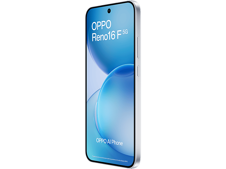 OPPO Reno16 F — Smartphone, Blanco, 256 GB, 8 GB RAM, 6500 mAh, vista 7