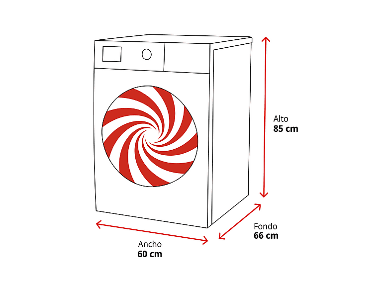 LG RHX7010TLB — Secadora bomba de calor, 10 kg, 24 programas, Blanco, AI DUAL Inverter™, vista 2