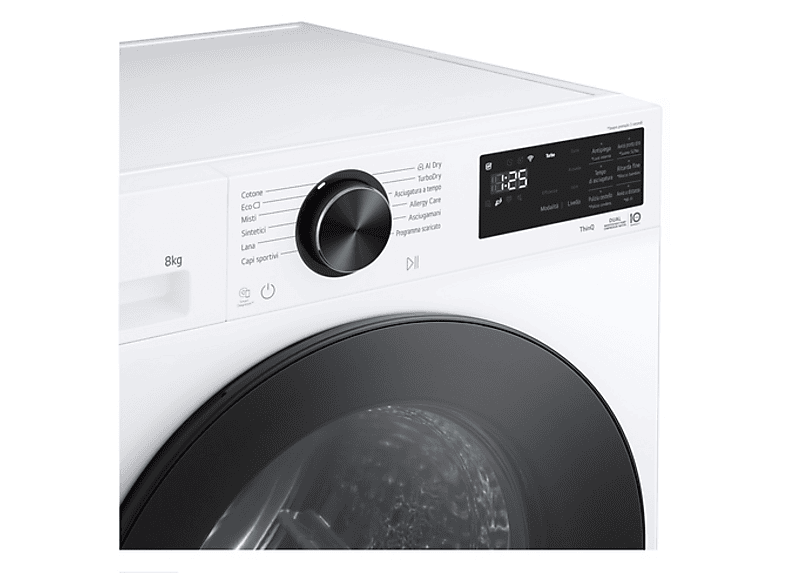 LG RHX7010TLB — Secadora bomba de calor, 10 kg, 24 programas, Blanco, AI DUAL Inverter™, vista 7