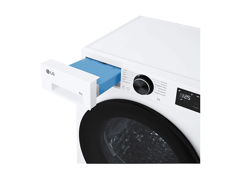 LG RHX7010TLB — Secadora bomba de calor, 10 kg, 24 programas, Blanco, AI DUAL Inverter™, vista 9