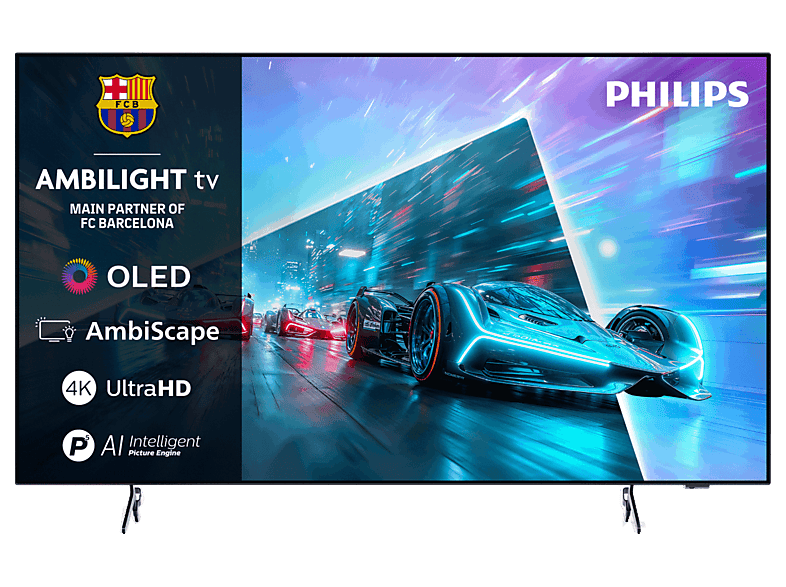 PHILIPS 55OLED761/12 — TV OLED 55", Ambilight, Metal, UHD 4K, P5 AI Perfect Picture Engine