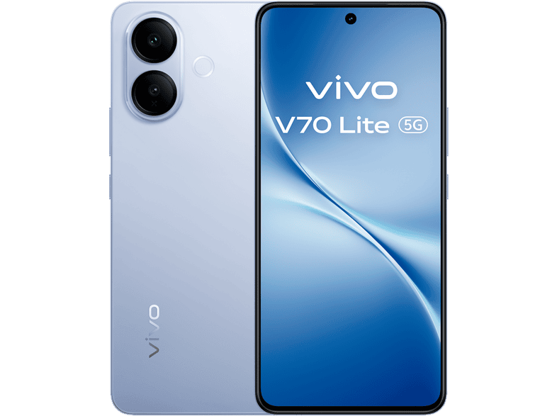 VIVO V70 Lite — Smartphone, 256 GB, 6 GB RAM, 6500 mAh, Titanium Blue