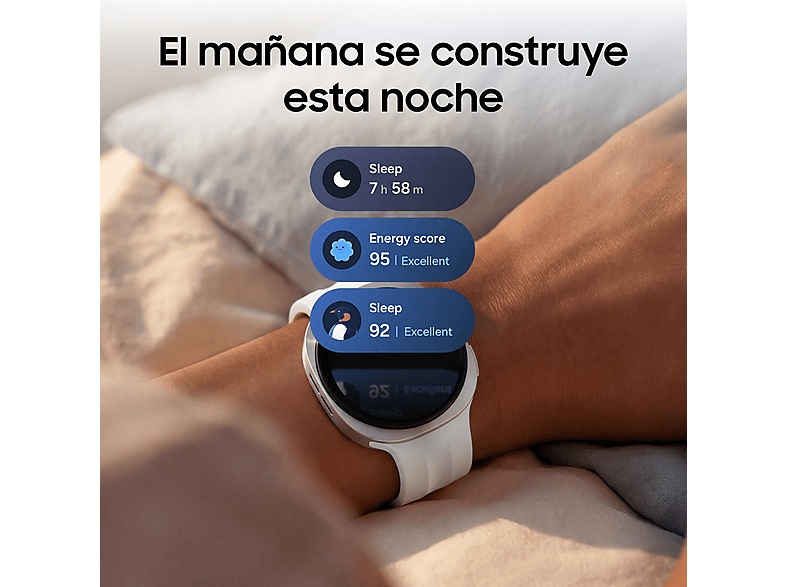 SAMSUNG Galaxy Watch9 LTE 40mm — Smartwatch, 32 GB, 2 GB RAM, Crema, 4G, vista 4