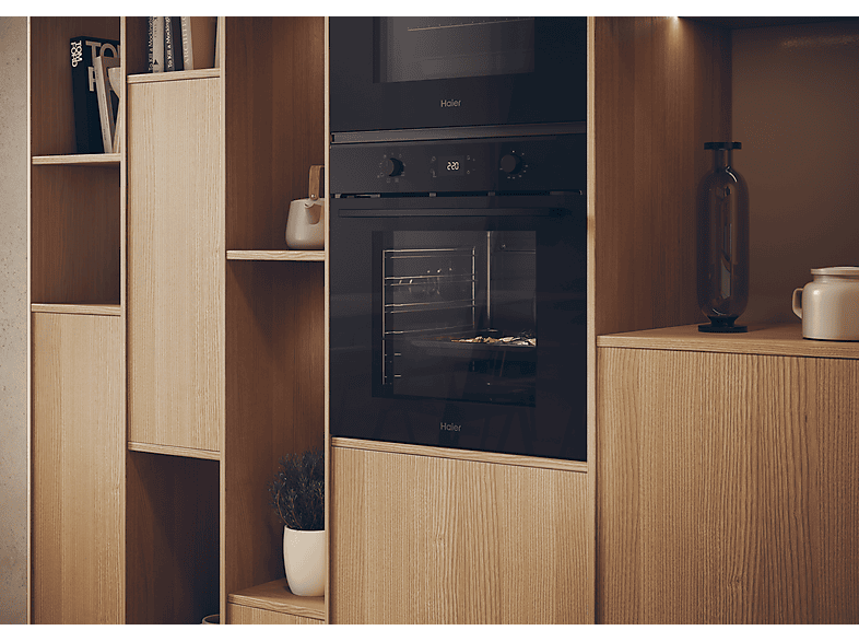 HAIER H6 ID2P3T1HTB — Horno, Multifunción, 60 cm, Negro, Limpieza hidrolítica, vista 13
