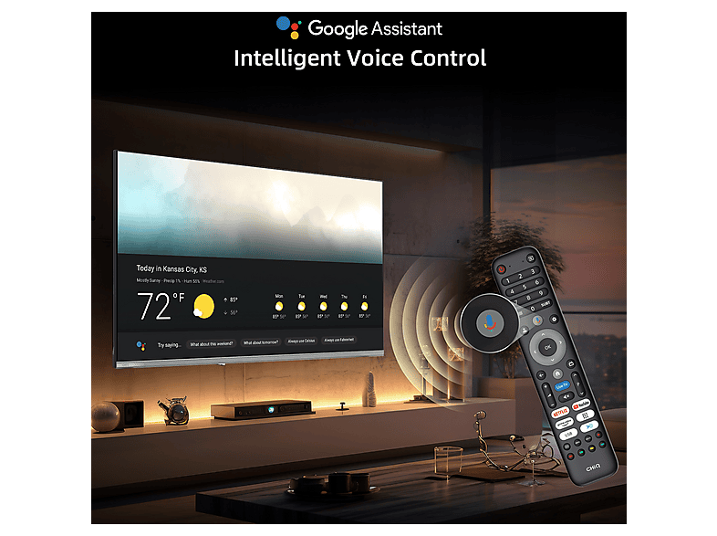 CHIQ L40QST — TV QLED 40", Negro, Full-HD, Smart TV, vista 7