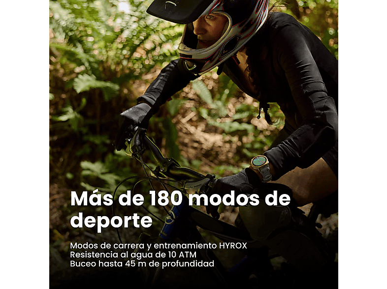 AMAZFIT T-Rex 3 Pro — Smartwatch, 44 mm, Hasta 17 días Autonomía, +180 Modos Deportivos, pantalla AMOLED, vista 2
