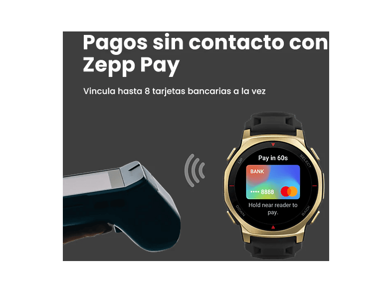 AMAZFIT T-Rex 3 Pro — Smartwatch, 44 mm, Hasta 17 días Autonomía, +180 Modos Deportivos, pantalla AMOLED, vista 6