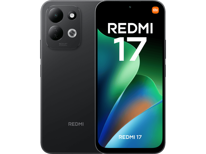 XIAOMI Redmi 17 — Smartphone, Negro, 128 GB, 4 GB RAM, 7500 mAh