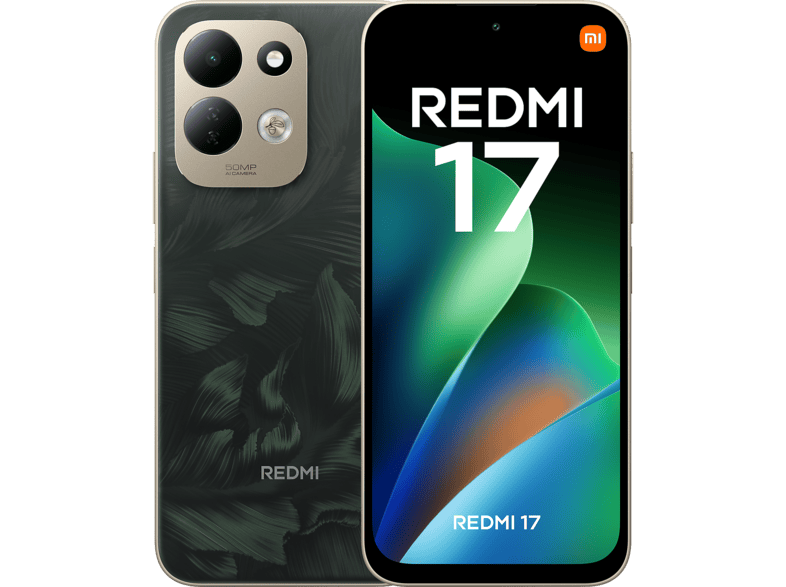 XIAOMI Redmi 17 — Smartphone, Verde, 256 GB, 4 GB RAM, 7500 mAh