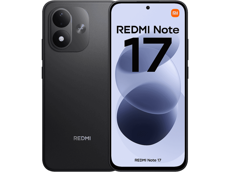 XIAOMI Redmi Note 17 — Smartphone, Negro, 256GB, 6GB RAM, 7700 mAh
