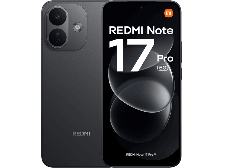 XIAOMI Redmi Note 17 Pro — Smartphone, Negro, 256GB, 6GB RAM, 8340 mAh