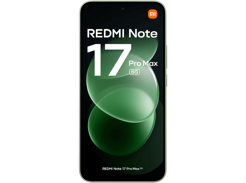 XIAOMI Redmi Note 17 Pro Max — Smartphone, Verde, 256GB, 8GB RAM, 9210 mAh