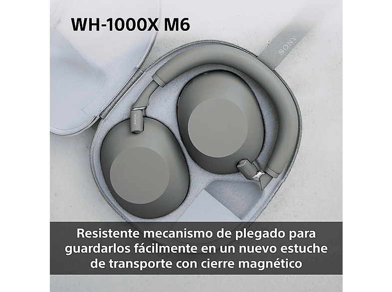 SONY WH-1000XM6 — Auriculares inalámbricos, Cómodo, Plegable, Cancelación ruido, 30h Autonomía, vista 6