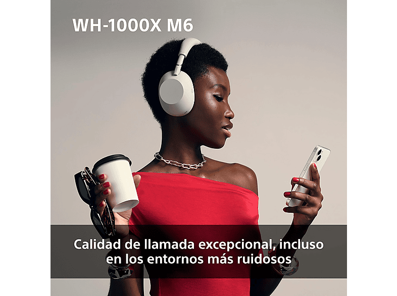 SONY WH-1000XM6 — Auriculares inalámbricos, Cómodo, Plegable, Cancelación ruido, 30h Autonomía, vista 10