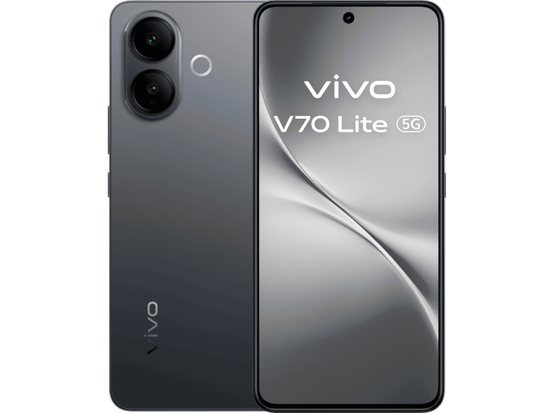 VIVO V70 Lite — Smartphone, 128 GB, 6 GB RAM, 6500 mAh, Elegant Black