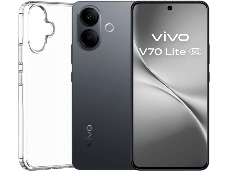 VIVO V70 Lite — Smartphone, 128 GB, 6 GB RAM, 6500 mAh, Elegant Black, vista 2