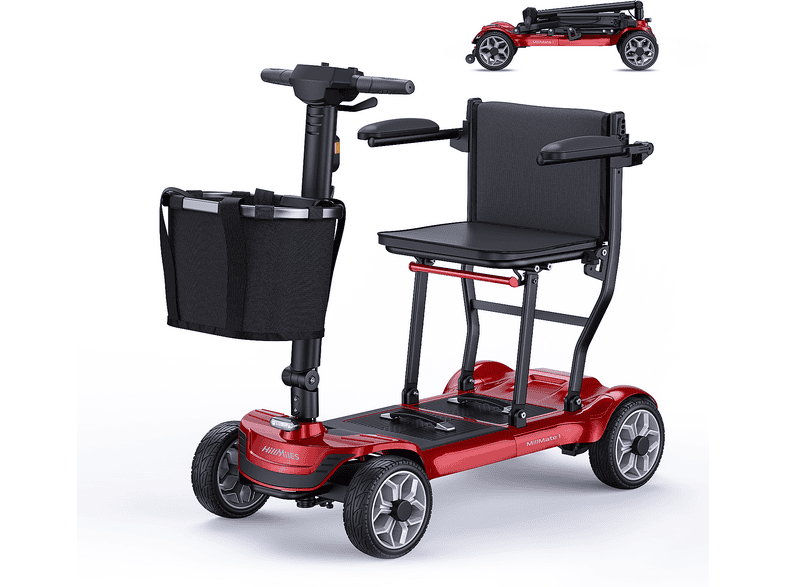 HILLMILES EASE 2 PRO — Scooter de Movilidad, Rojo