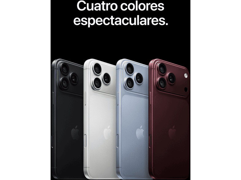 APPLE iPhone 18 Pro Max — Smartphone, 2 TB, Azul glaciar, 6.9" OLED Super Retina XDR, 5G, vista 8