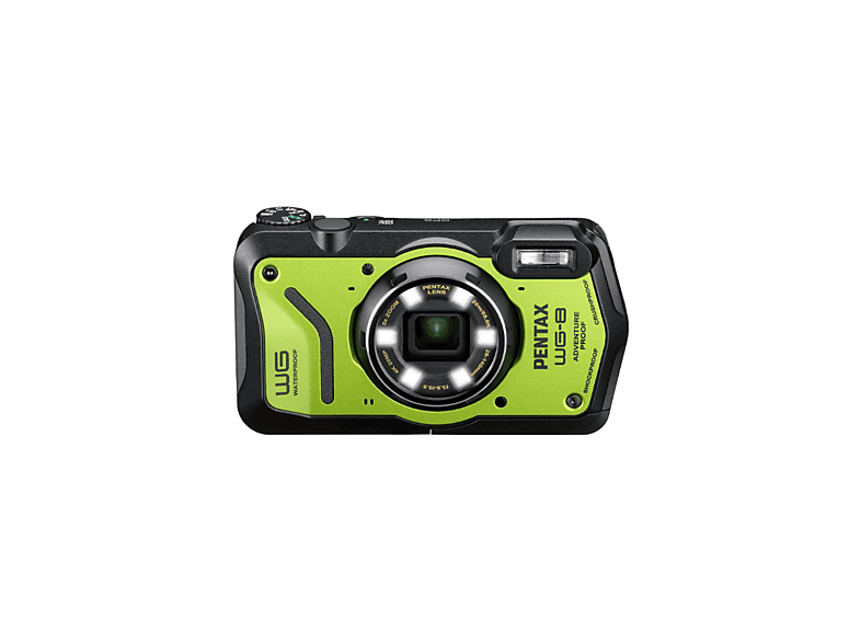 PENTAX Compact Waterproof WG-8 Verde — Cámara digital, Black, 20 megapixel