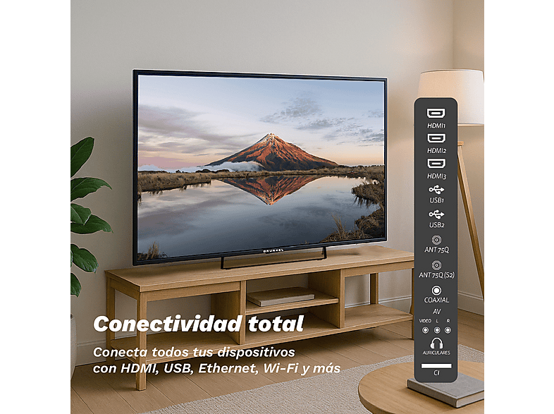 GRUNKEL QLED-5025W — TV QLED 50", Black, QLED 4K, Smart TV, vista 4