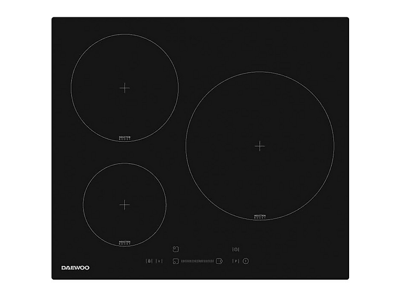 DAEWOO BH6ISF31BNM — Placa de inducción, 59 cm, Negro, 1 zonas