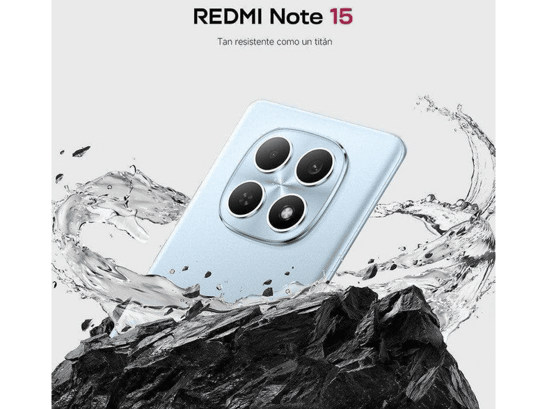 XIAOMI REDMI NOTE 15 6,77P/4G/8N/6+128GB/B       — Smartphone, Negro, 8 GB RAM, 6000 mAh, Móvil Android, vista 7