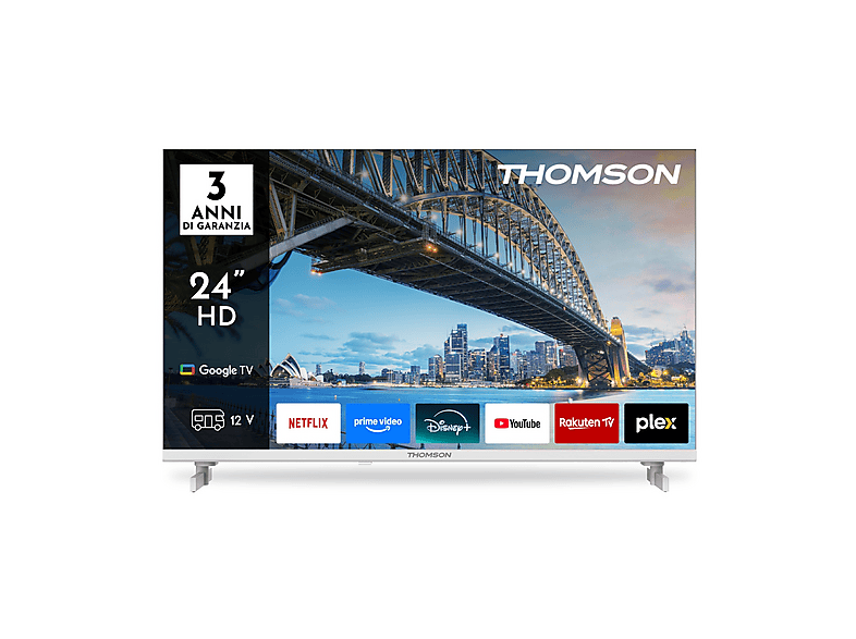 THOMSON 24HG2S15CW — TV LED 24", Blanco, HD, Smart TV