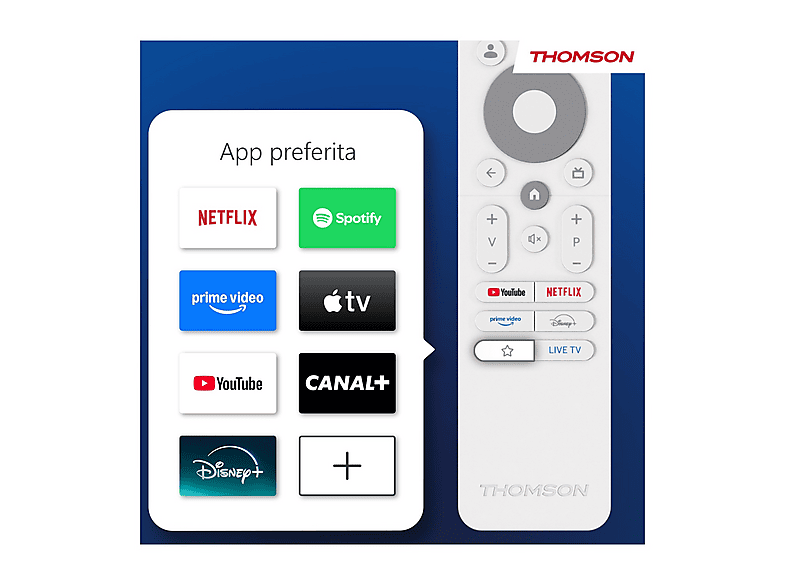THOMSON 24HG2S15CW — TV LED 24", Blanco, HD, Smart TV, vista 5