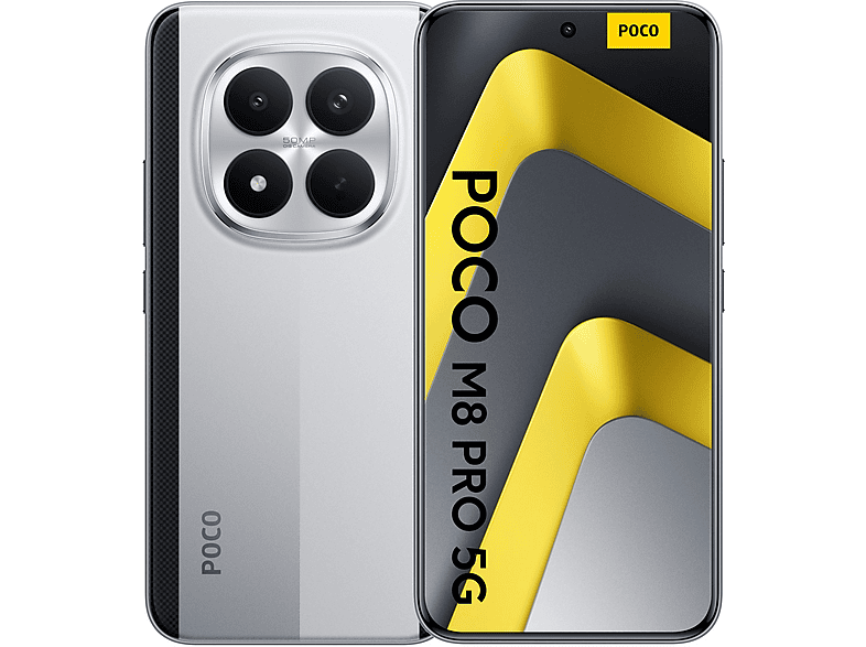 XIAOMI POCO M8 Pro 5G — Smartphone, Plata, 512 GB, 12 GB RAM, 120 Hz