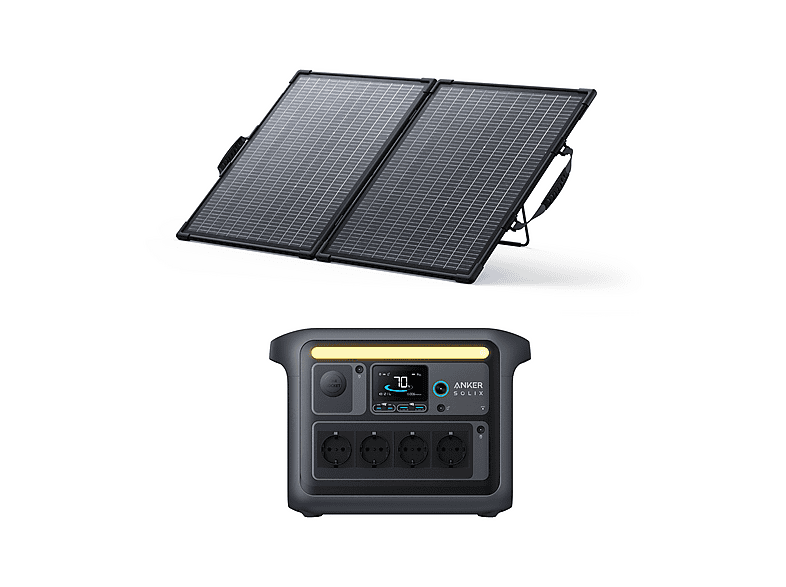 ANKER SOLIX KIT C1000X+PS100 Bifacial — Estación de energía