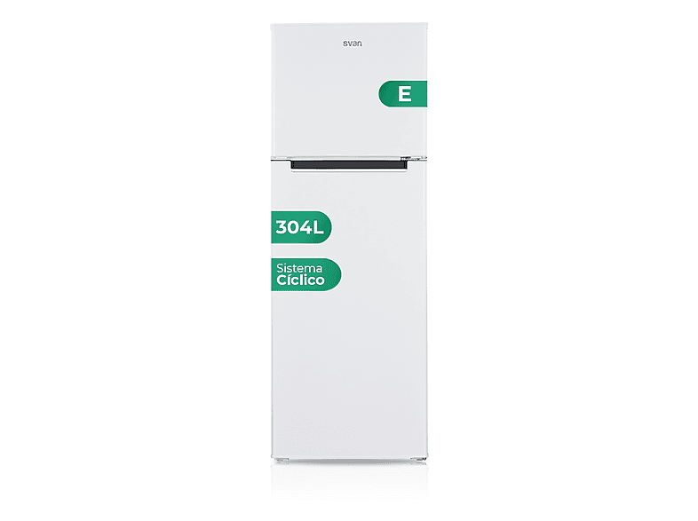 SVAN SF17601E — Frigorífico dos puertas, Altura 172,0 cm, Blanco, Capacidad 304 l
