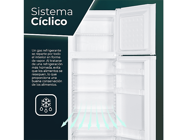 SVAN SF17601E — Frigorífico dos puertas, Altura 172,0 cm, Blanco, Capacidad 304 l, vista 5