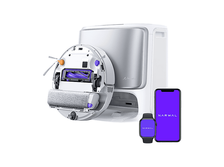 NARWAL Robot Aspirador Narwal Freo Galaxy Plata con Lavado Automático del Mopa — Robot aspirador, 65 W, Potencia de succión 22 kPa, Depósito 2,5 l, A…, vista 3