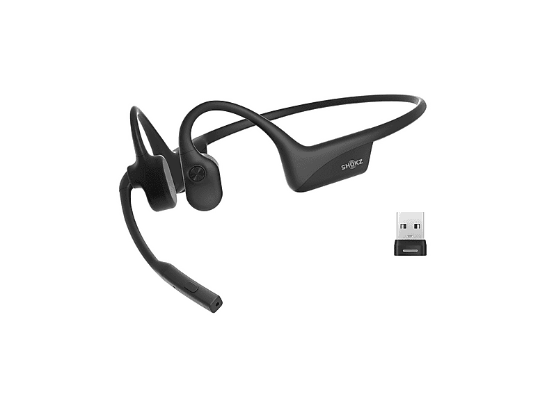 SHOKZ — Auriculares de oficina, Bluetooth, Negro, C120-AA-BK SHOKZ, Control remoto