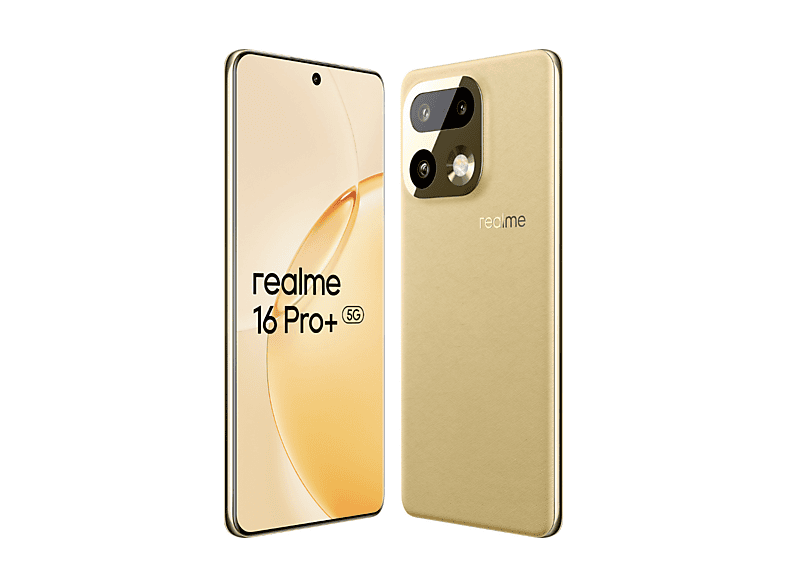 REALME 16 Pro+ — Smartphone, Gold, 256 GB, 8 GB RAM, 7000 mAh, vista 2