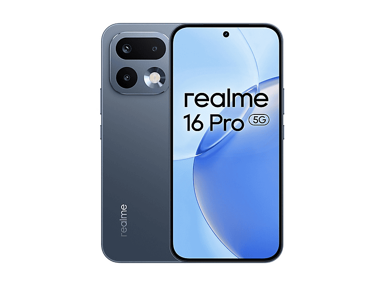 REALME 16 Pro — Smartphone, Gris, 256 GB, 8 GB RAM, 144 Hz, vista 2