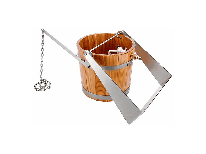 ELIGA Cubo de contraste — Accesorio para sauna, Marrón