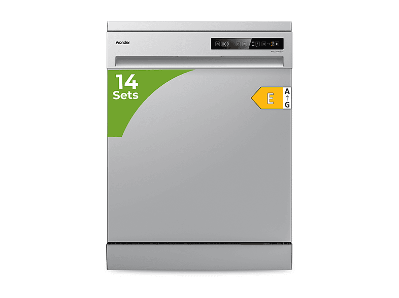 WONDER WJ13602EDX — Lavavajillas libre instalación 60 cm, 6 programas, 59,8 cm, Inox