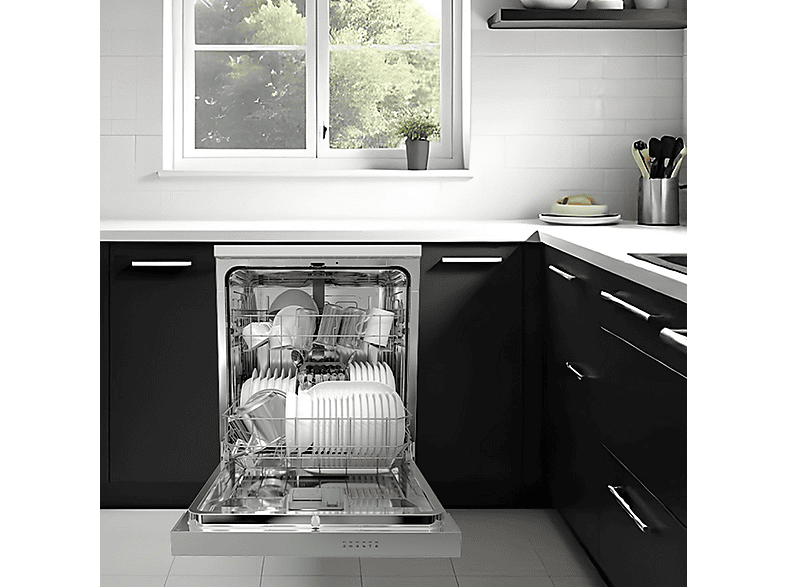 WONDER WJ13602EDX — Lavavajillas libre instalación 60 cm, 6 programas, 59,8 cm, Inox, vista 3