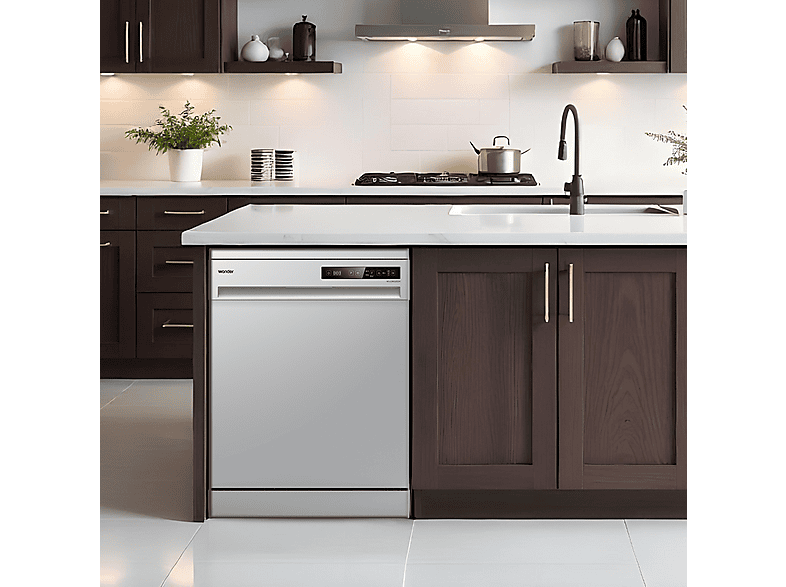 WONDER WJ13602EDX — Lavavajillas libre instalación 60 cm, 6 programas, 59,8 cm, Inox, vista 6