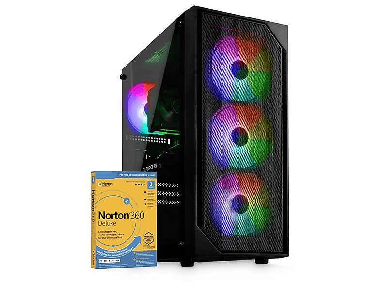 CYBERNERDS | P9 | Pro Gaming | — PC Gaming, 16 GB RAM, 512 GB SSD, Negro, AMD Ryzen 5 3500