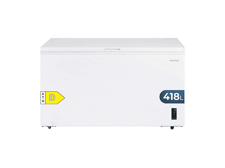 CECOTEC Bolero CoolMarket Chest 418P White D — Congelador horizontal, 82 cm, Blanco