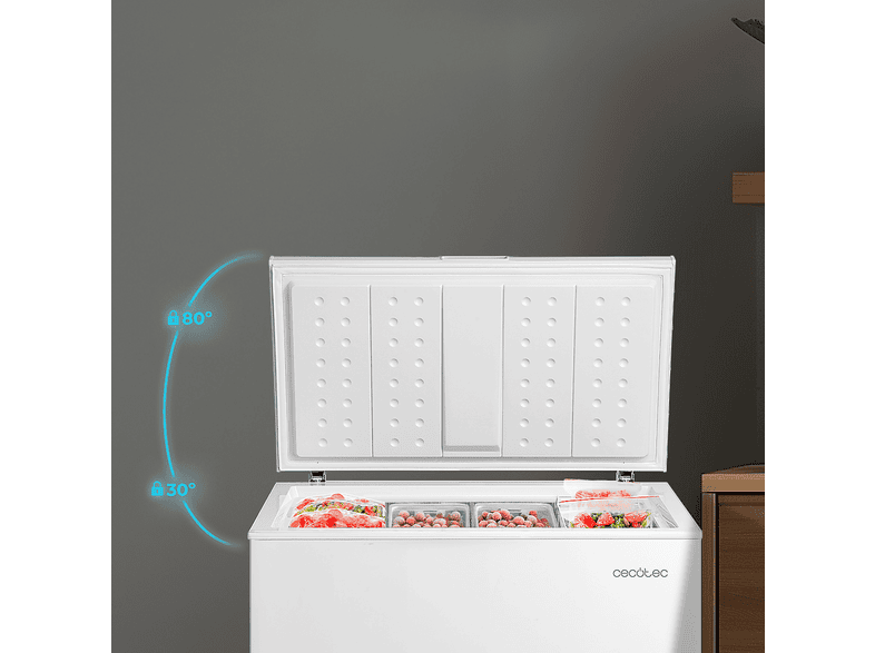 CECOTEC Bolero CoolMarket Chest 198P — Congelador horizontal, 85 cm, Blanco, 198 l, vista 5